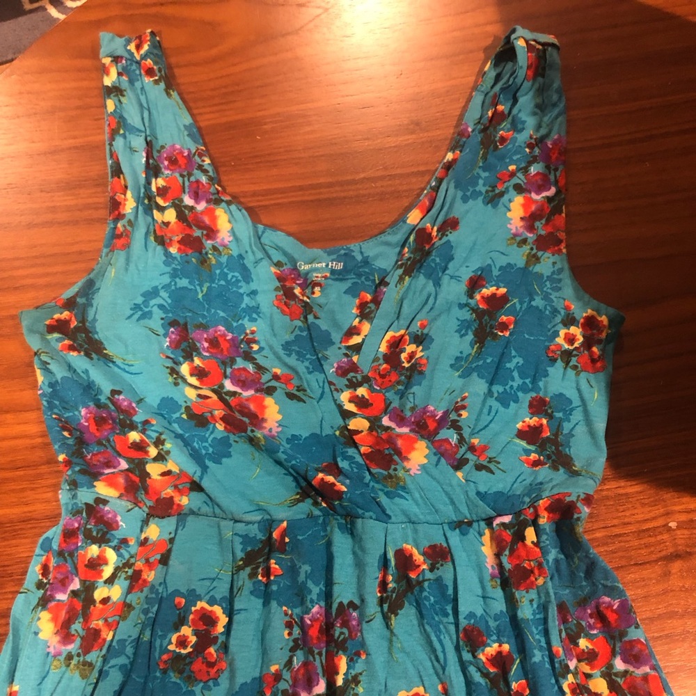 Garnet Hilll Blue, floral print dress, sundress